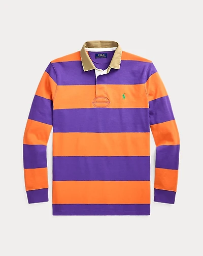 Classic Fit Khaki-Collar Rugby Shirt