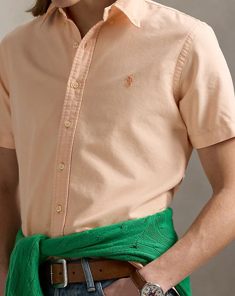 Classic Fit Mineral-Dyed Oxford Shirt