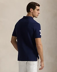 Custom Slim Fit Big Pony Mesh Polo Shirt