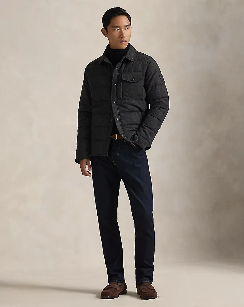 Quilted Down Shirt Jacket