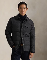 Quilted Down Shirt Jacket