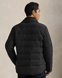 Quilted Down Shirt Jacket