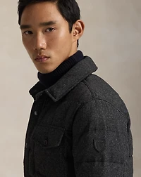 Quilted Down Shirt Jacket
