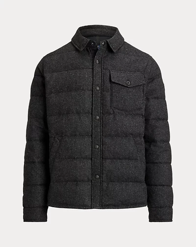 Quilted Down Shirt Jacket