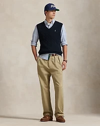 Cable-Knit Cotton Sweater Vest