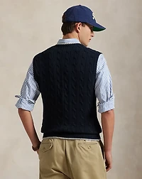 Cable-Knit Cotton Sweater Vest