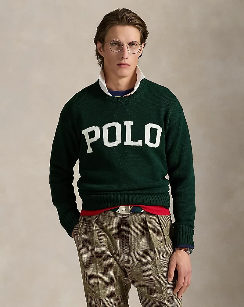 Big Fit Logo Cotton Sweater