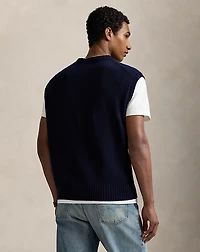 Big Fit Flag Sweater Vest