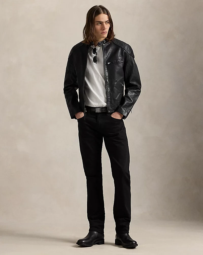 Leather Café Racer Jacket