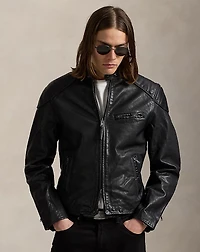 Leather Café Racer Jacket