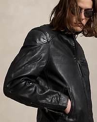 Leather Café Racer Jacket