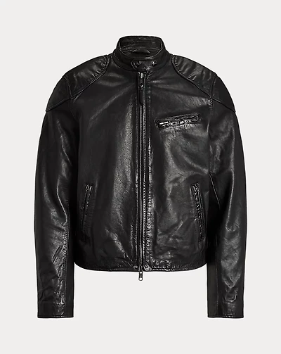 Leather Café Racer Jacket