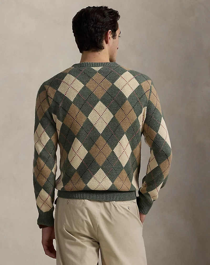 Argyle Cotton-Wool Sweater