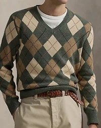 Argyle Cotton-Wool Sweater