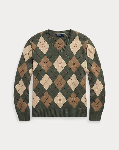 Argyle Cotton-Wool Sweater