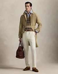 Plaid Wool-Cotton Sweater Vest
