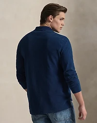 Classic Fit Indigo Mesh Polo Shirt