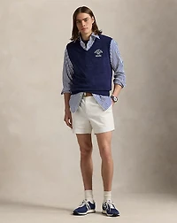 Embroidered Terry Vest