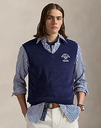 Embroidered Terry Vest