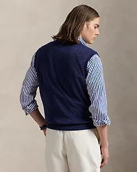 Embroidered Terry Vest