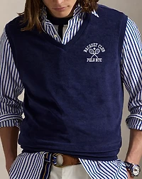 Embroidered Terry Vest