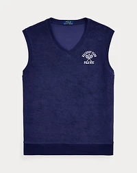 Embroidered Terry Vest