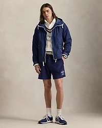 6-Inch Embroidered Terry Track Short