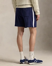 6-Inch Embroidered Terry Track Short