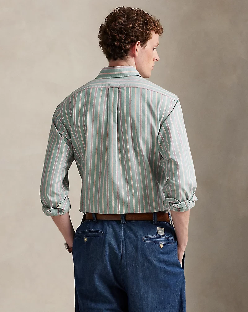 Classic Fit Striped Oxford Shirt