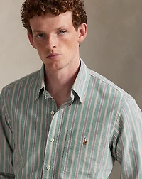 Classic Fit Striped Oxford Shirt