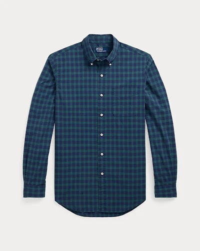 Classic Fit Plaid Broadcloth Shirt
