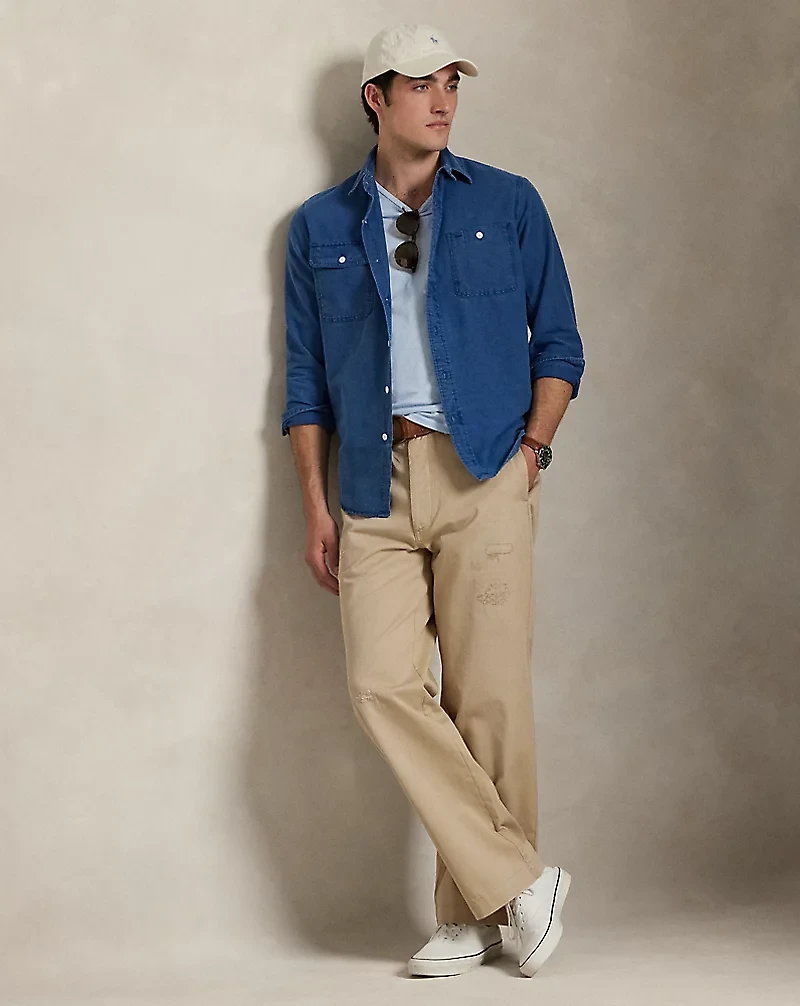 Classic Fit Indigo Oxford Workshirt