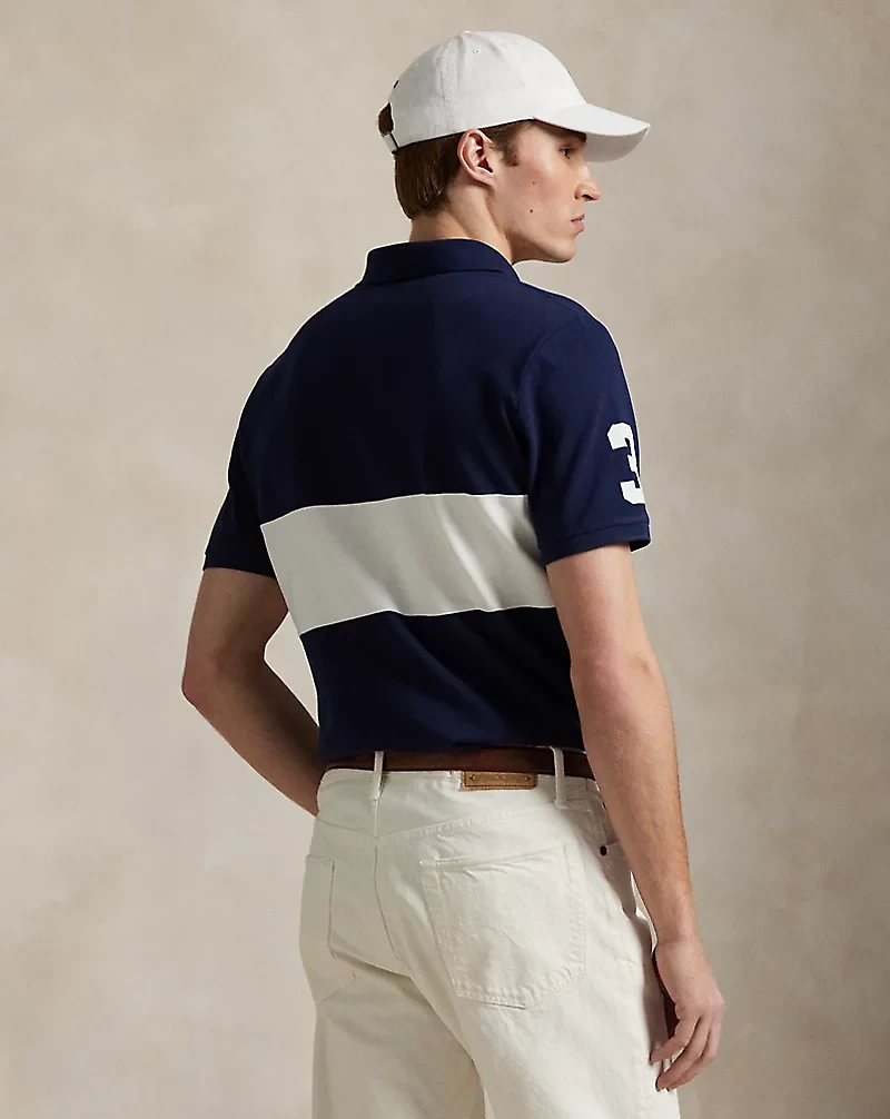 Classic Fit Big Pony Mesh Polo Shirt