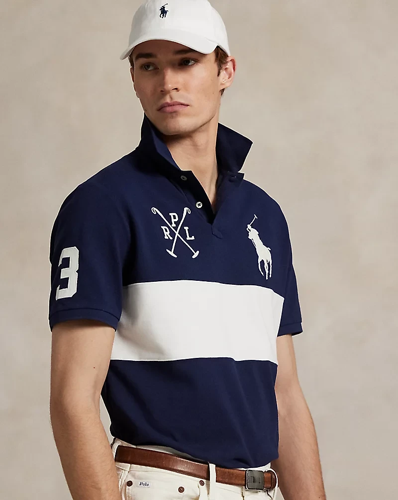 Classic Fit Big Pony Mesh Polo Shirt