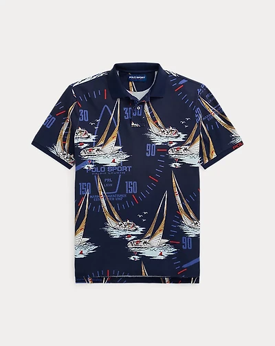 Classic Fit Nautical Mesh Polo Shirt