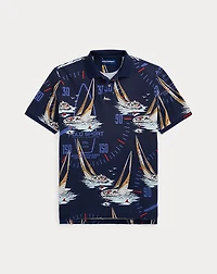 Classic Fit Nautical Mesh Polo Shirt