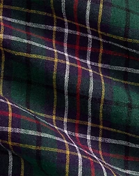 Classic Fit Plaid Linen-Cotton Shirt
