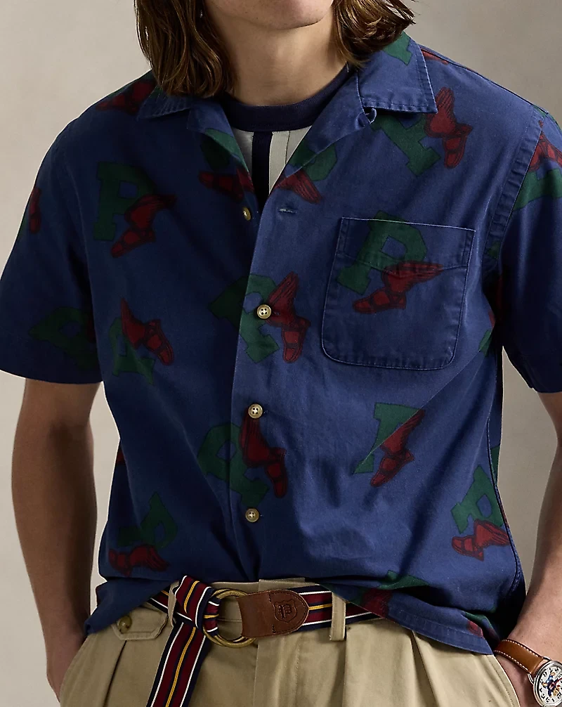 Classic Fit P-Wing Camp Shirt
