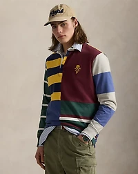 Classic Fit Patchwork Jersey Rugby Shirt
