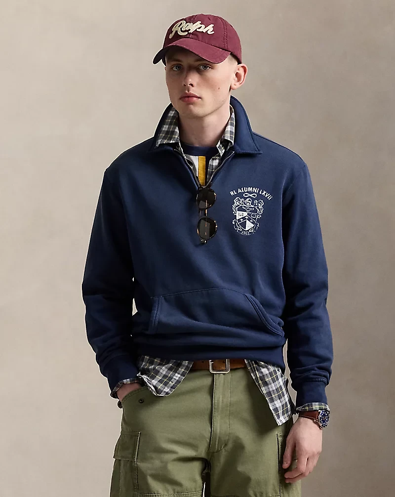 Fleece Graphic Quarter-Zip Sweatshirt