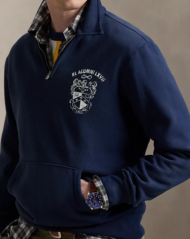 Fleece Graphic Quarter-Zip Sweatshirt