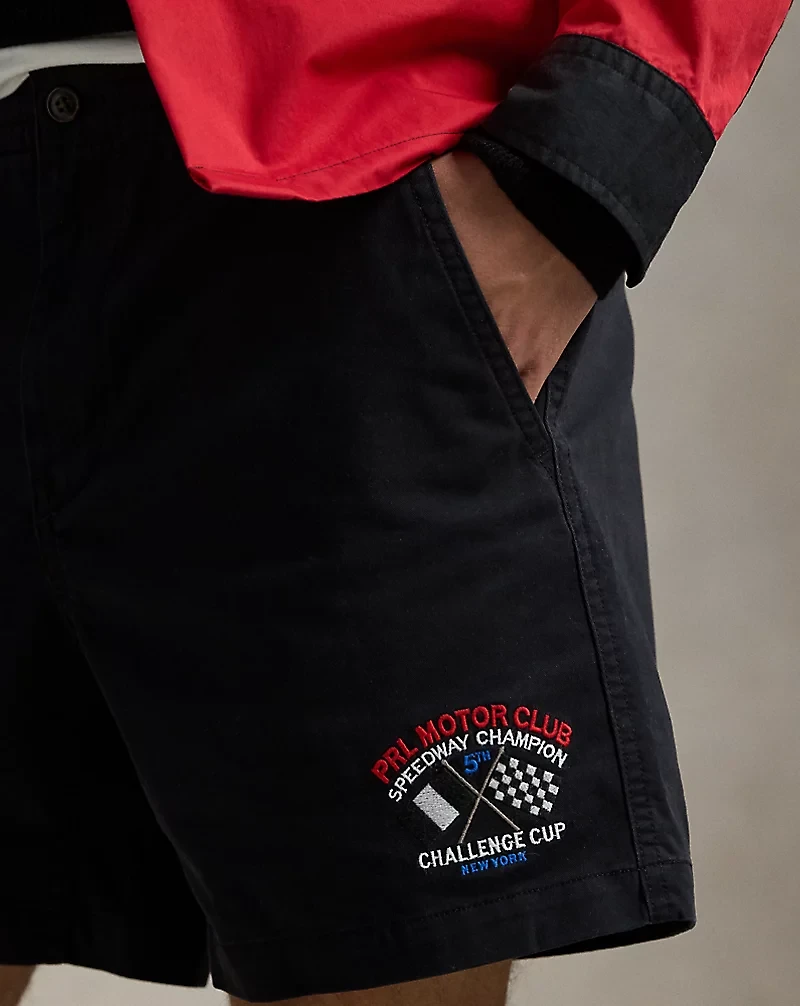 6-Inch Polo Prepster Embroidered Short