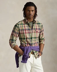 Classic Fit Plaid Shirt