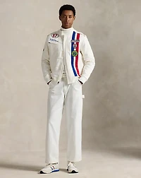 Stretch Double-Knit Track Jacket