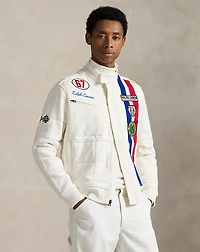 Stretch Double-Knit Track Jacket