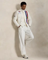 Stretch Double-Knit Track Jacket