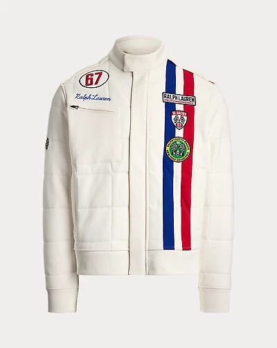 Stretch Double-Knit Track Jacket