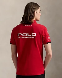 Custom Slim Fit Stretch Mesh Polo Shirt