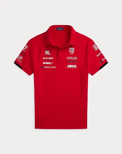 Custom Slim Fit Stretch Mesh Polo Shirt