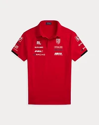 Custom Slim Fit Stretch Mesh Polo Shirt